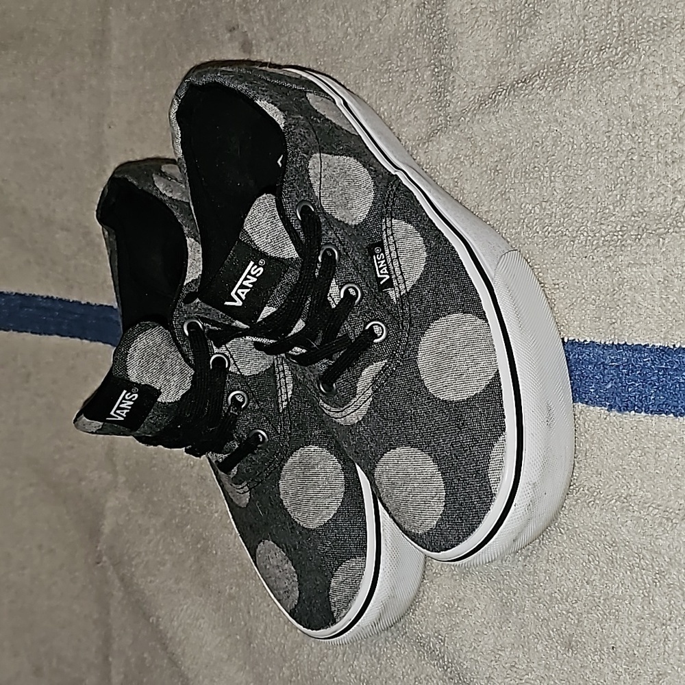 Sz 8 Vans Doheny Women's Platform Shoes polka dot two tone